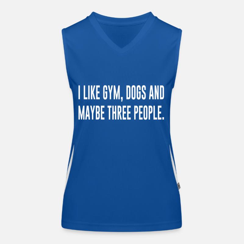 Hund Hundebesitzer Lustiger Spruch Geschenk Funktionelles Kontrast-Tank Top für Frauen