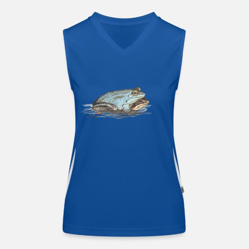 Moorfrosch Funktionelles Kontrast-Tank Top für Frauen