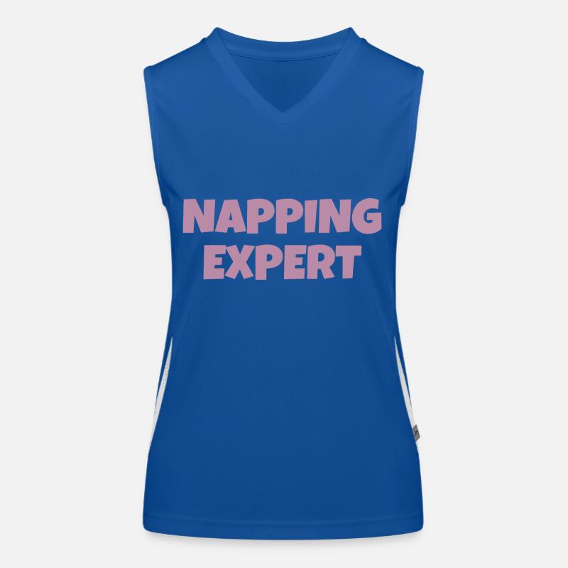Funny sarcastic nap slogan, gift for tired parents Women's Functional Contrast Tank Top