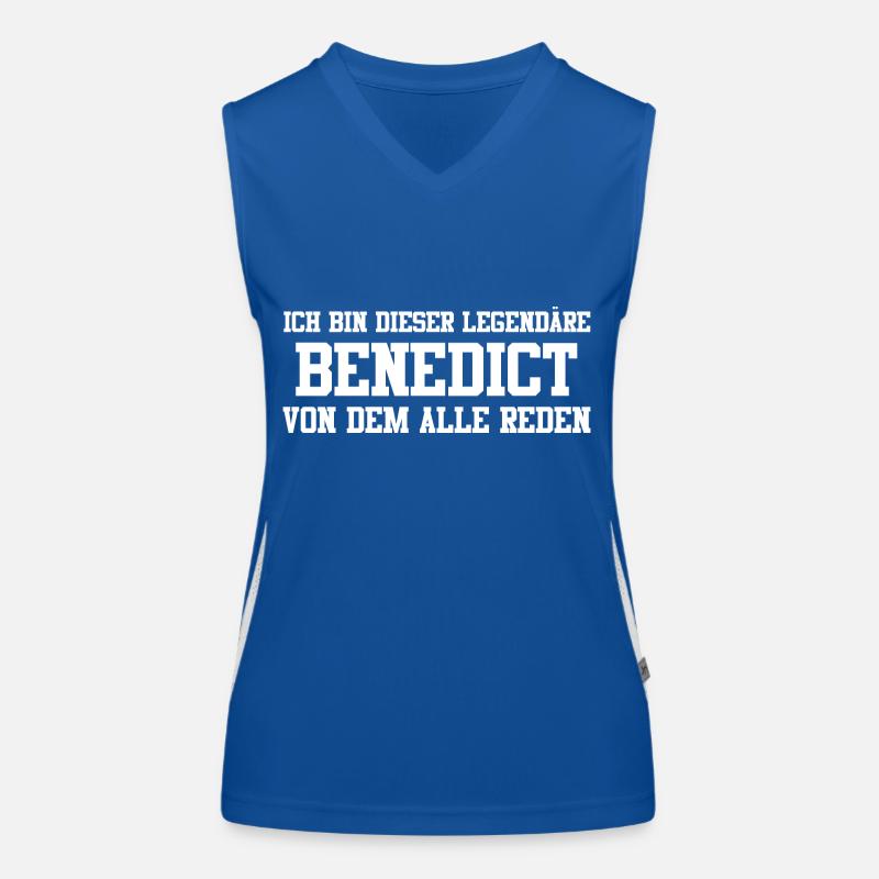 Benedict Name Design Funktionelles Kontrast-Tank Top für Frauen