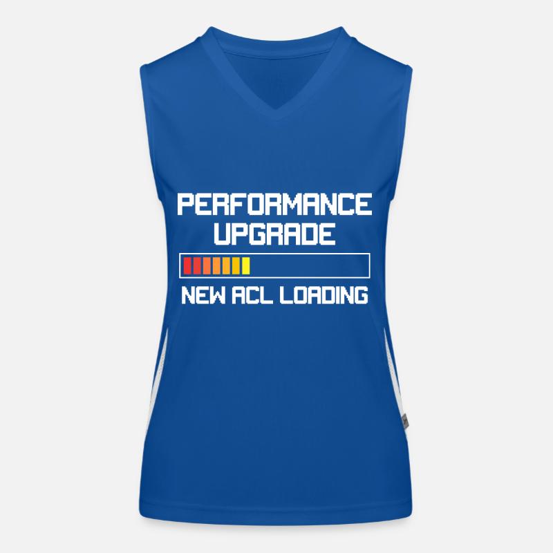 Funny Knee Surgery Torn ACL Performance Upgrade Women's Functional Contrast Tank Top