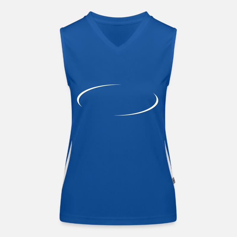 Cercle à la mode blanc Débardeur respirant contrasté Femme