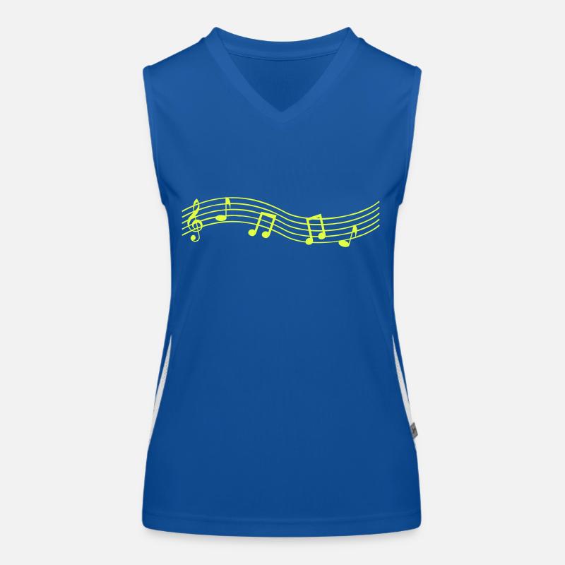 note de musique Débardeur respirant contrasté Femme