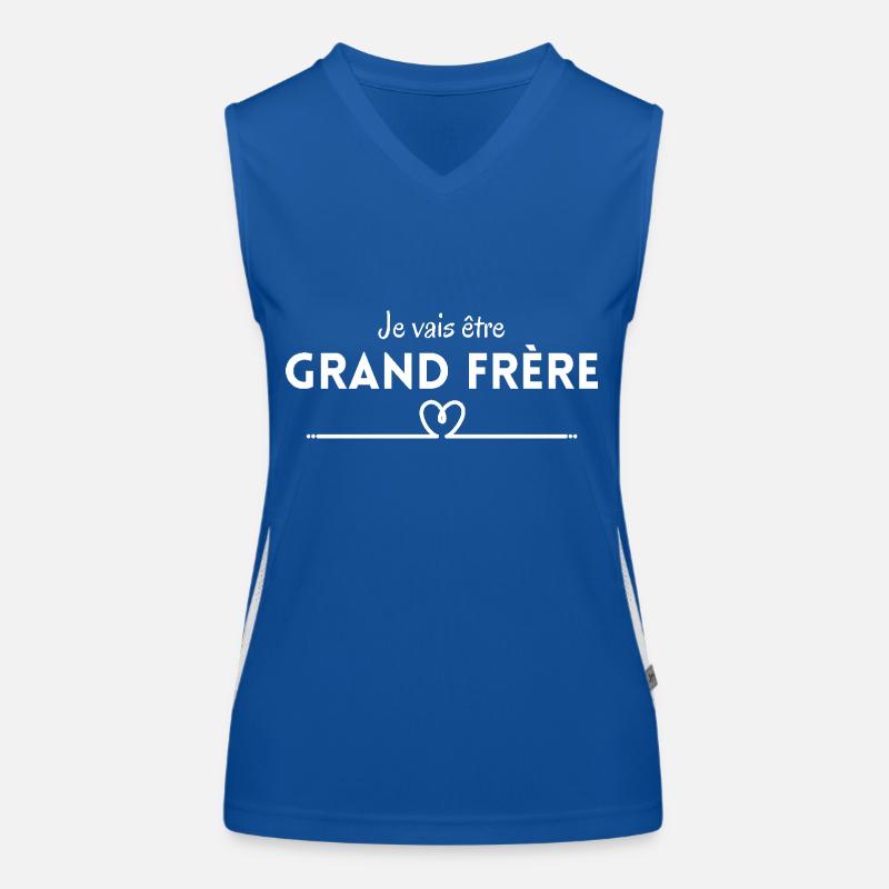 Ich werde großer Bruder sein - Bald großer Bruder Funktionelles Kontrast-Tank Top für Frauen