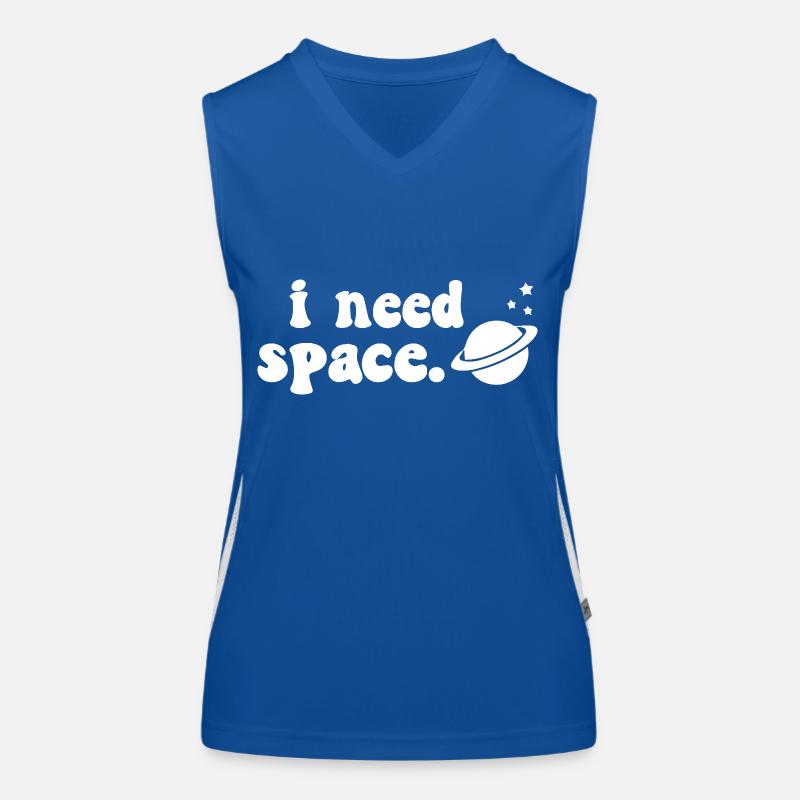 Ich brauche Weltraum Kosmisches Saturn-Design Funktionelles Kontrast-Tank Top für Frauen