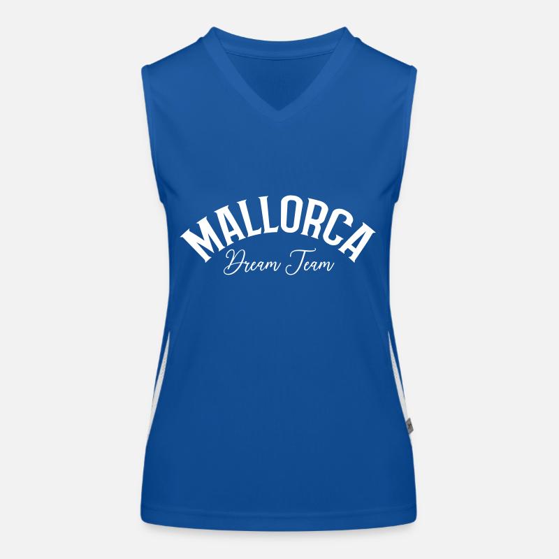Mallorca Dream Team Funktionelles Kontrast-Tank Top für Frauen