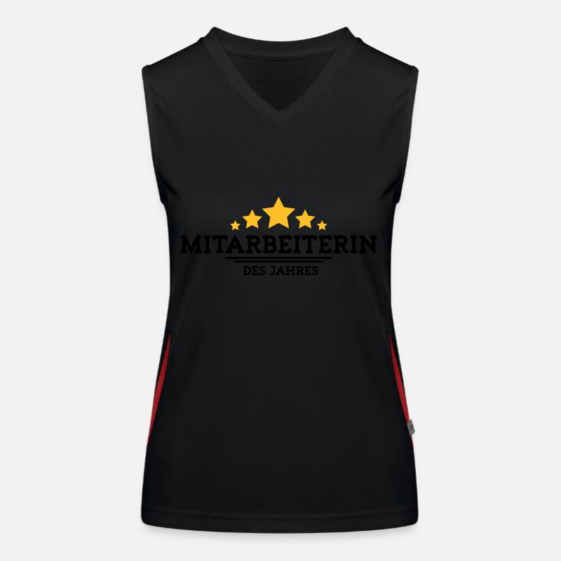 mitarbeiterin des Jahres Funktionelles Kontrast-Tank Top für Frauen