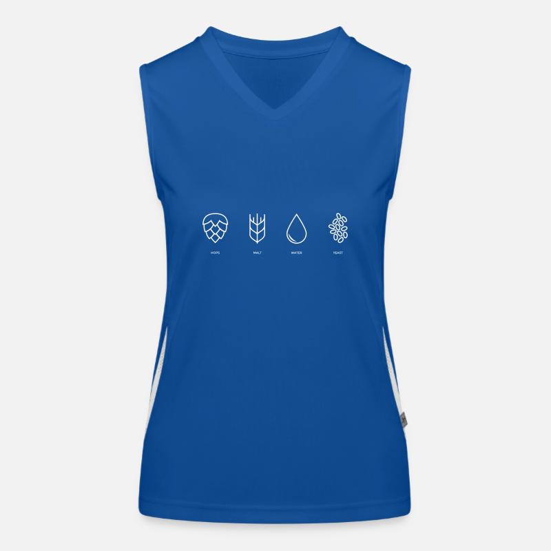 Bier Funktionelles Kontrast-Tank Top für Frauen