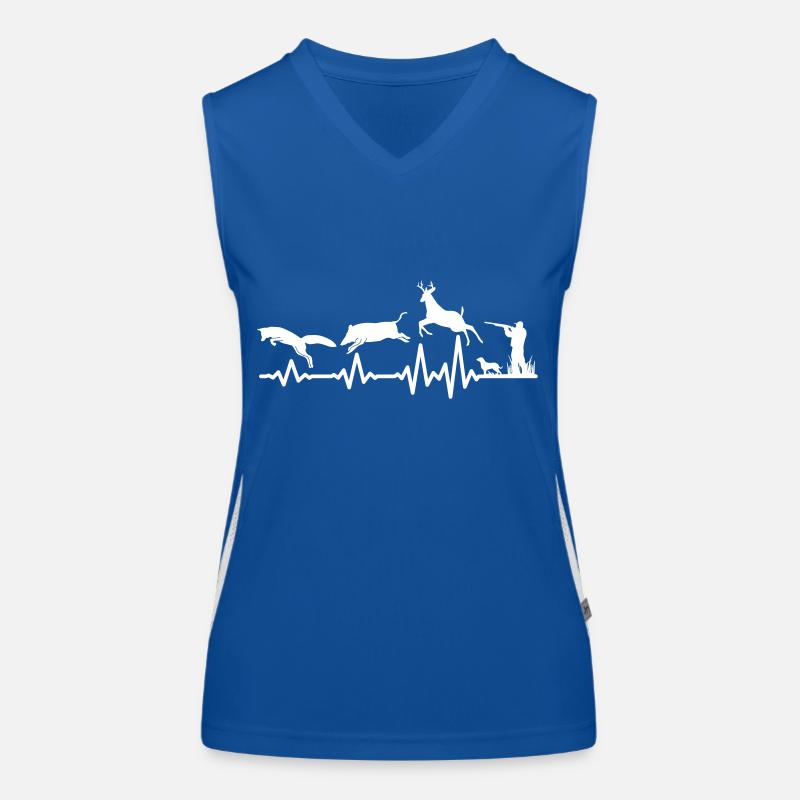 Heartbeat Hunter Hunting Pulse | Color changeable Women's Functional Contrast Tank Top