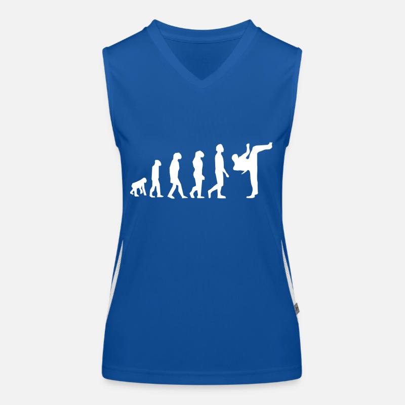 Evolution der Kampfkünste Funktionelles Kontrast-Tank Top für Frauen