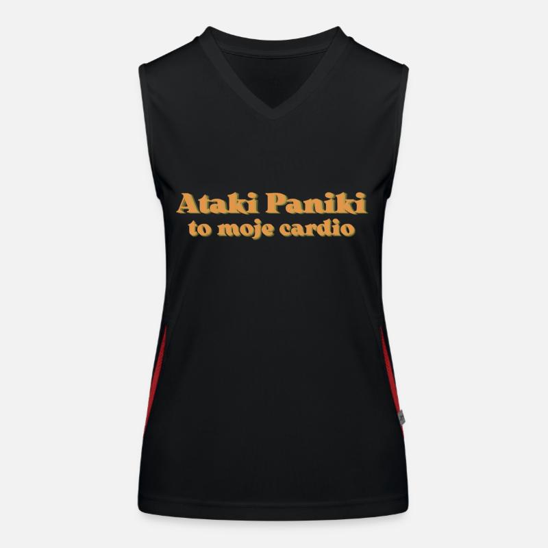 Panic attacks are my cardio | psychology |therapy Women's Functional Contrast Tank Top