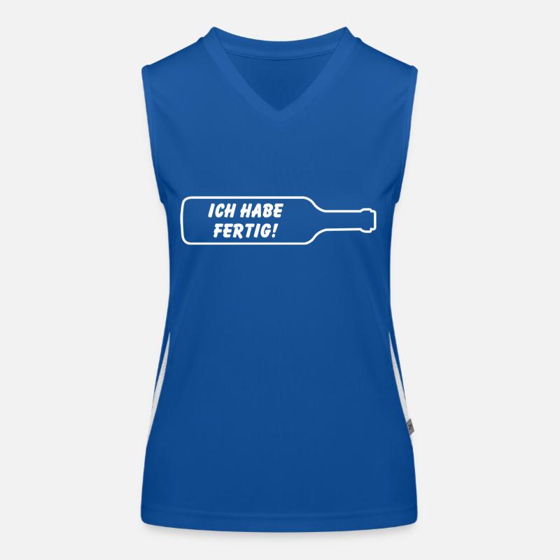 I'm getting ready! - Bottle joke Women's Functional Contrast Tank Top