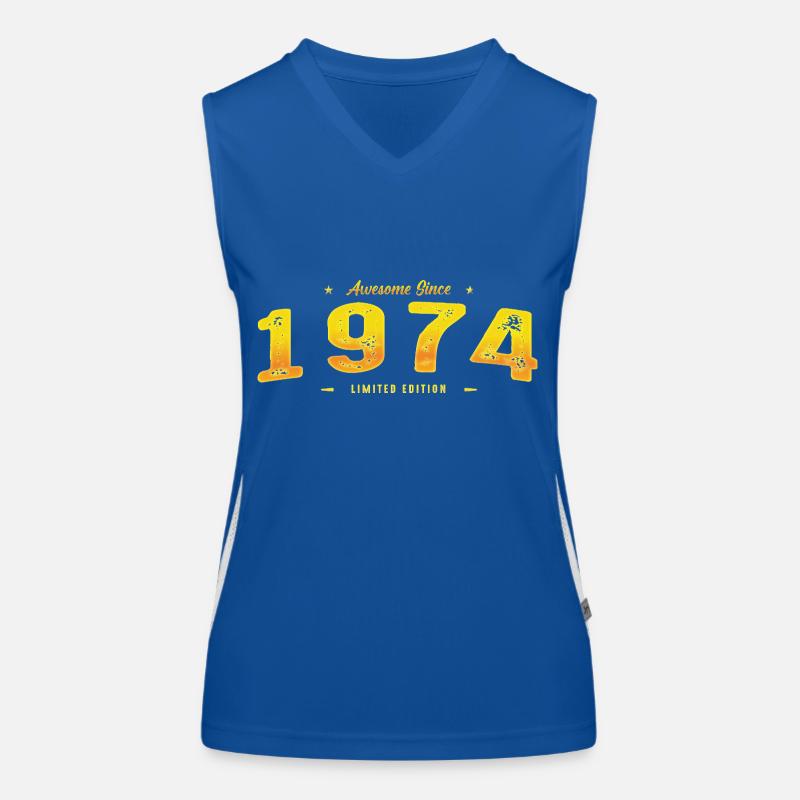 Millésime 1974 - 51e anniversaire Edition Limitée Débardeur respirant contrasté Femme