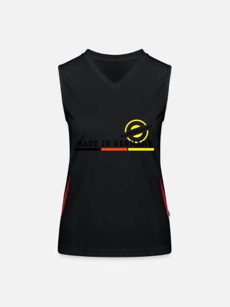 Made in Germany - Women's Functional Contrast Tank Top - black/red - Front