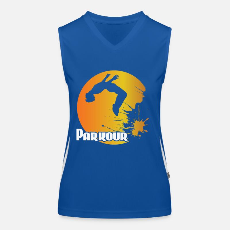 Backflip de parkour Débardeur respirant contrasté Femme