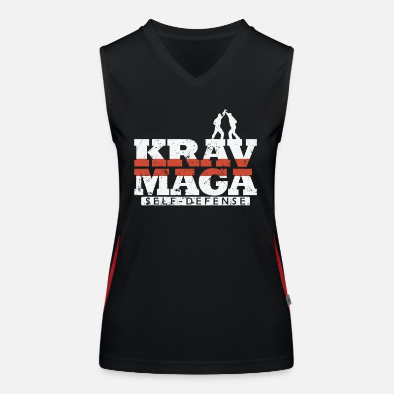 Krav Maga Combat rapproché Débardeur respirant contrasté Femme