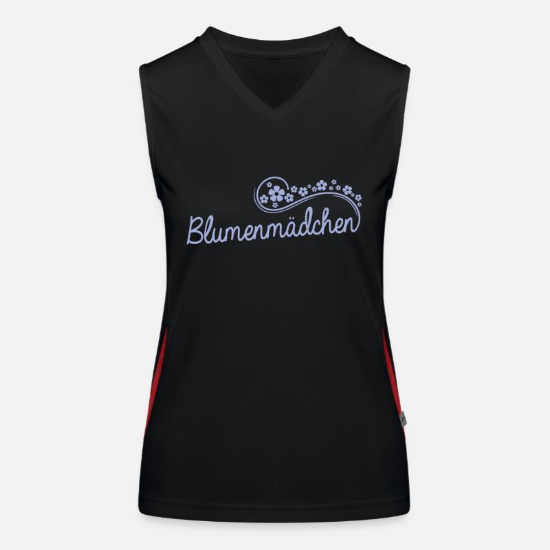 Blumenmädchen Ehe Blumen Kind Hochzeit Funktionelles Kontrast-Tank Top für Frauen