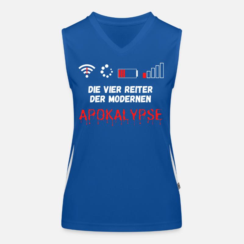 Die vier Reiter der modernen Apokalypse Lustig Funktionelles Kontrast-Tank Top für Frauen