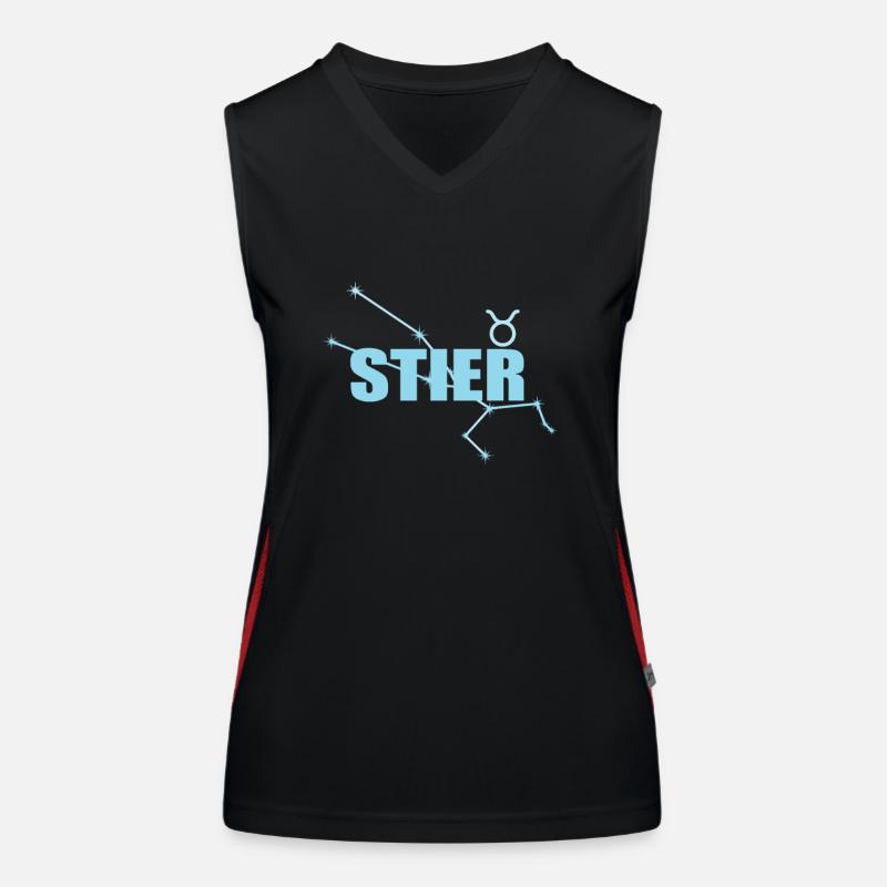 Stier Sternzeichen Taurus Sternbild Funktionelles Kontrast-Tank Top für Frauen