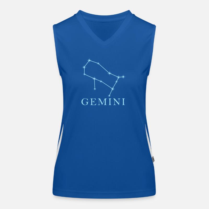 Sternkonstellation Sternzeichen Zwillinge Funktionelles Kontrast-Tank Top für Frauen