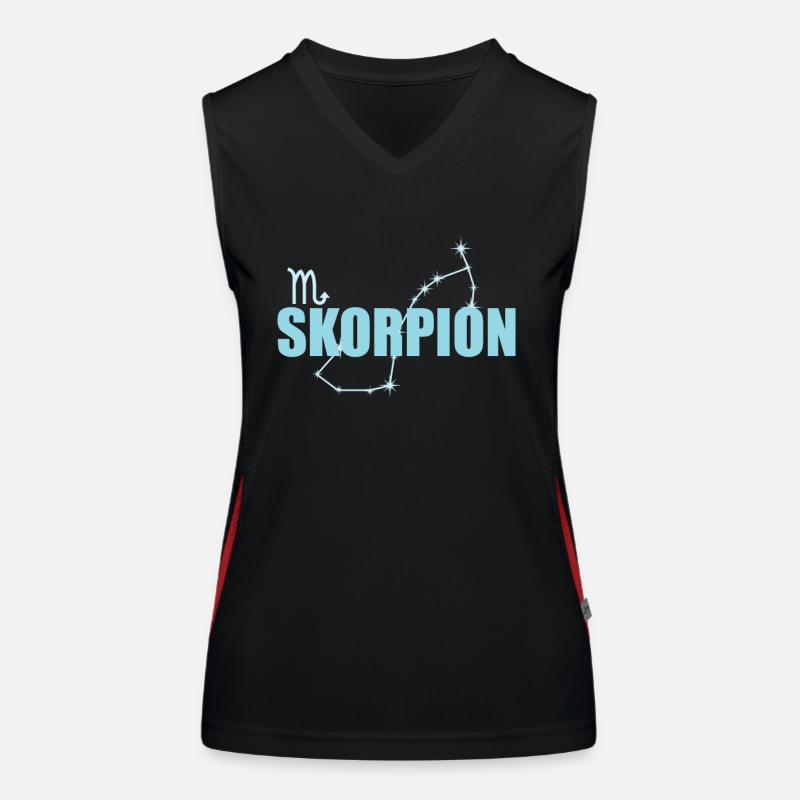 Signe du zodiaque Scorpion Constellation du Scorpion Débardeur respirant contrasté Femme