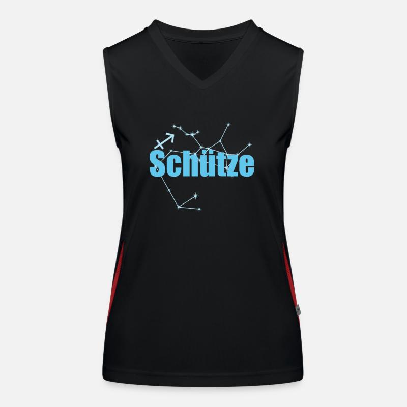Schütze Sternzeichen Sagittarius Sternbild Funktionelles Kontrast-Tank Top für Frauen