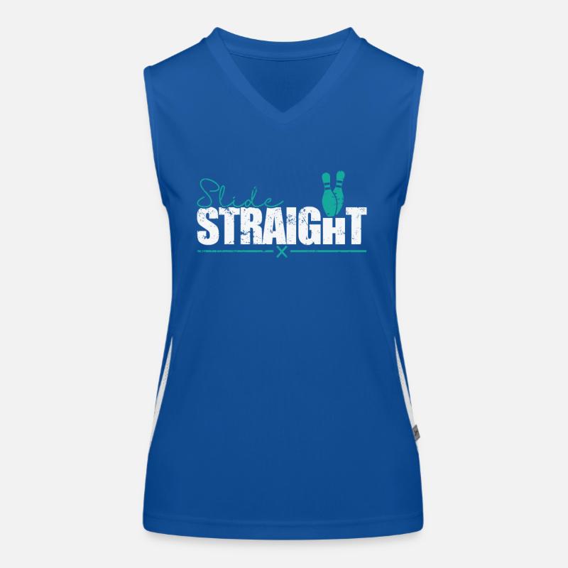 Slide Staight Bowling Women's Functional Contrast Tank Top