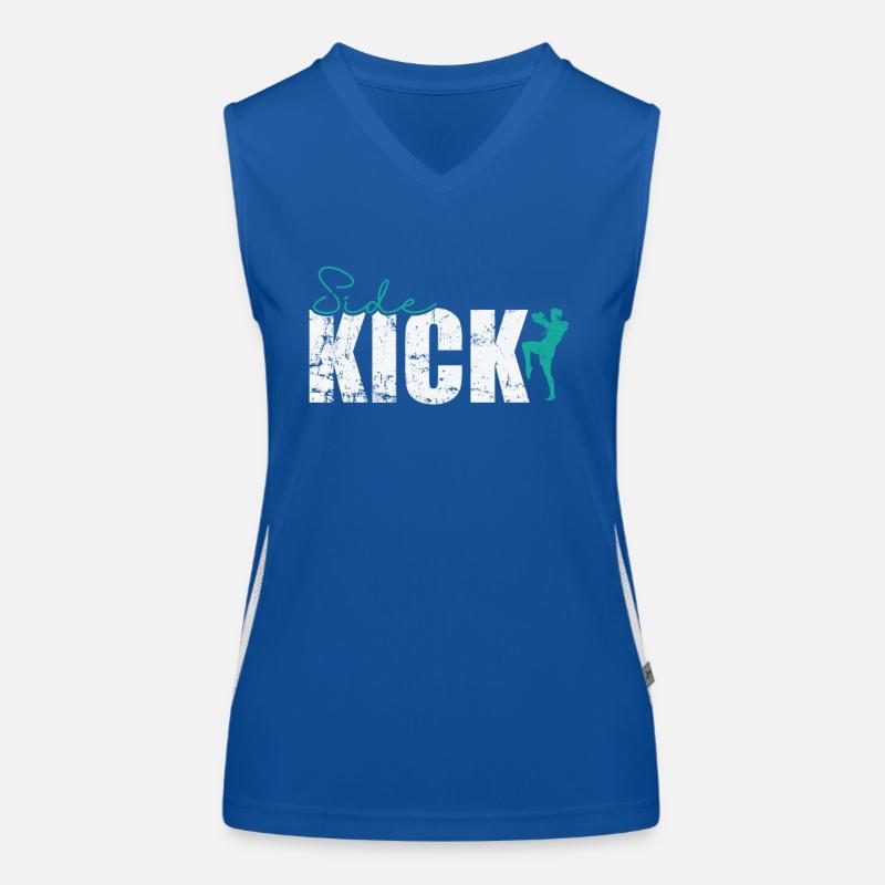 Kickboxing latéral Débardeur respirant contrasté Femme