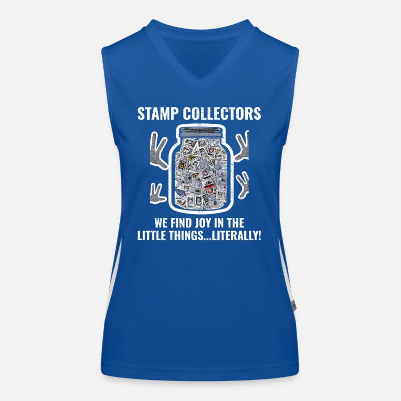 Stamp Collecting Collector Philatelist Women's Functional Contrast Tank Top