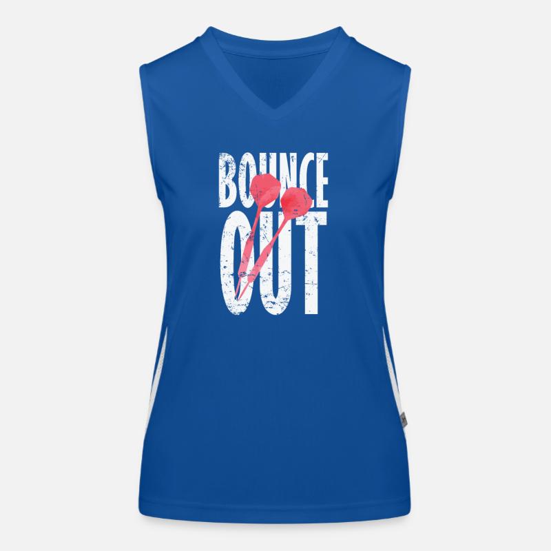 Bounce Out Darts Funktionelles Kontrast-Tank Top für Frauen