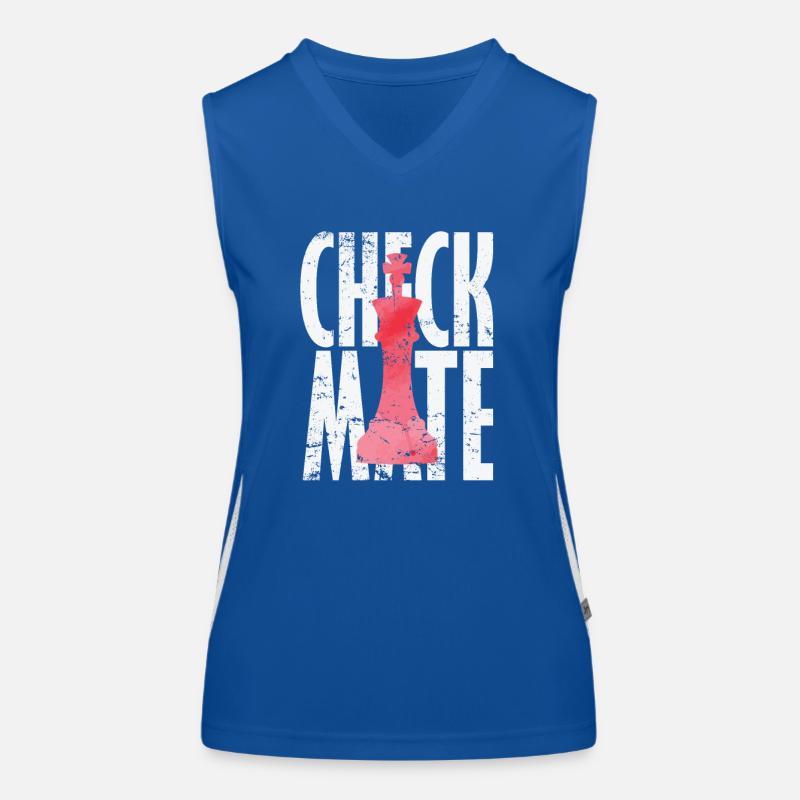 Checkmate Schach Funktionelles Kontrast-Tank Top für Frauen