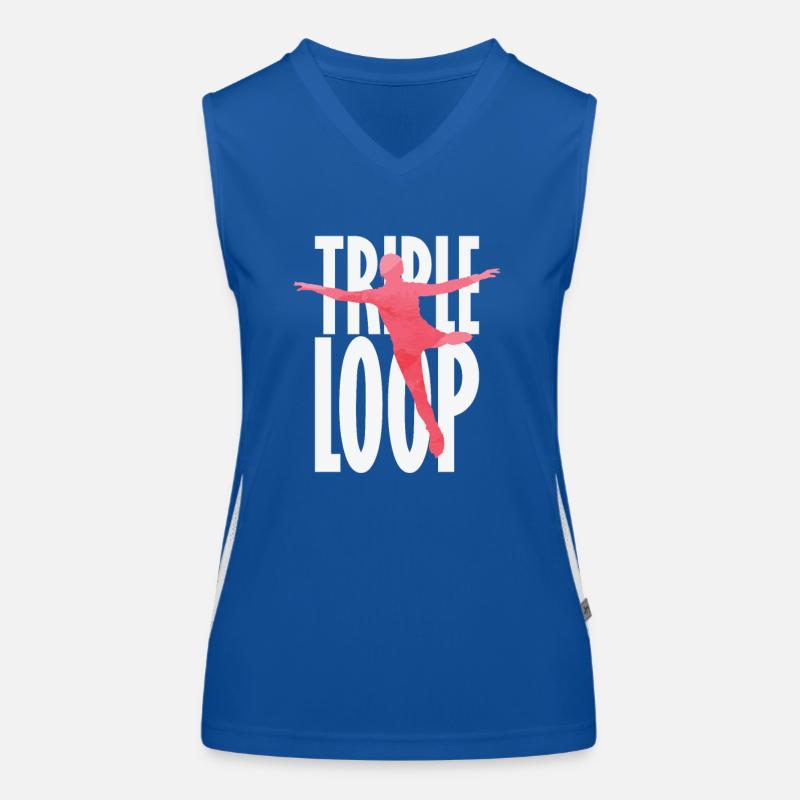Triple Loop Figure Skating Women's Functional Contrast Tank Top