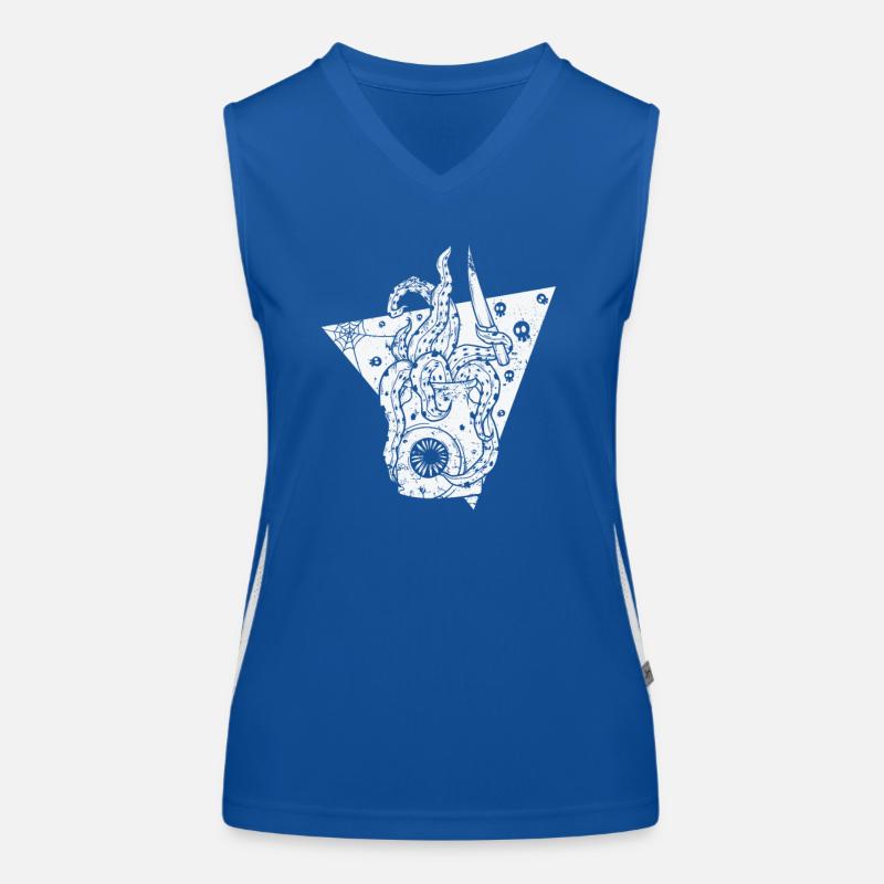 Horror Gothic Horror Melancholy Women's Functional Contrast Tank Top