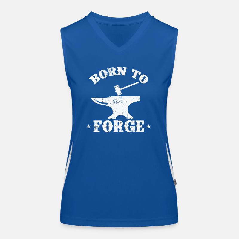Born to Forge Metallbauer Beruf Funktionelles Kontrast-Tank Top für Frauen