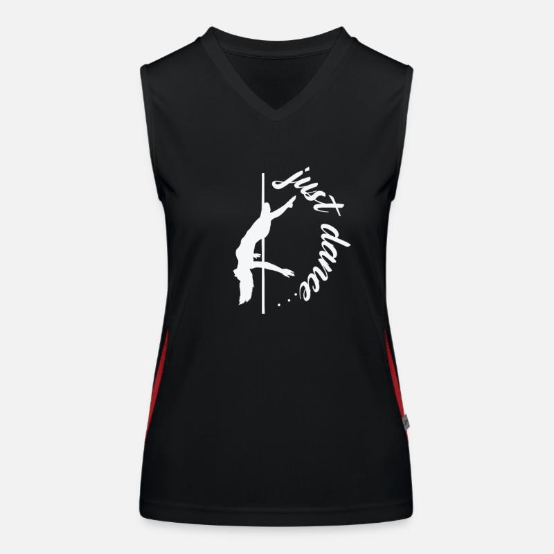 Just Dance Pole Dance Pole Dancing Women's Functional Contrast Tank Top