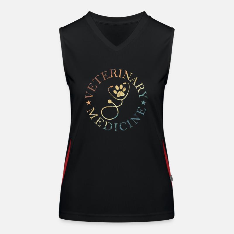 Veterinary Medicine Beruf Funktionelles Kontrast-Tank Top für Frauen