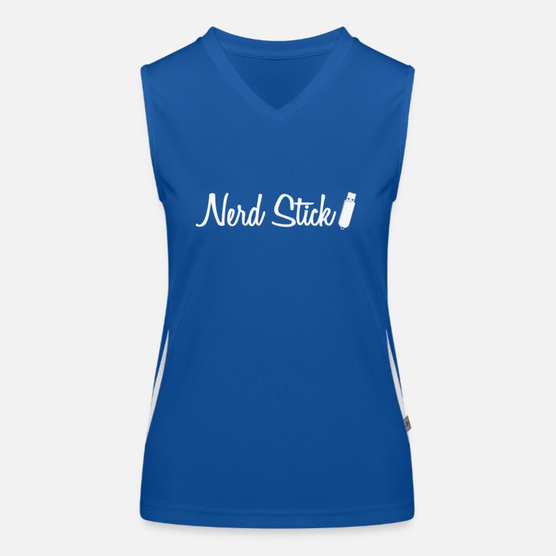 Nerd Stick USB stick retro memory module Women's Functional Contrast Tank Top