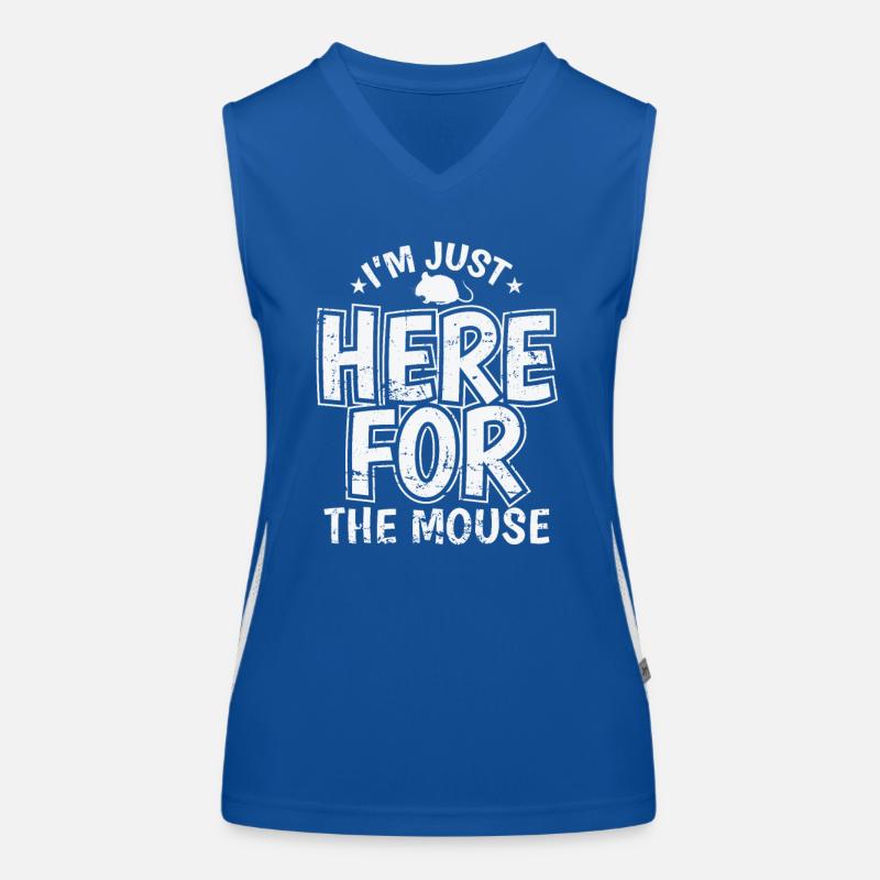 I'm just here for the Mice Pet Women's Functional Contrast Tank Top