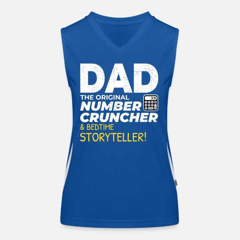 Comptable Papa Comptabilité Finance Financier Drôle Débardeur respirant contrasté Femme