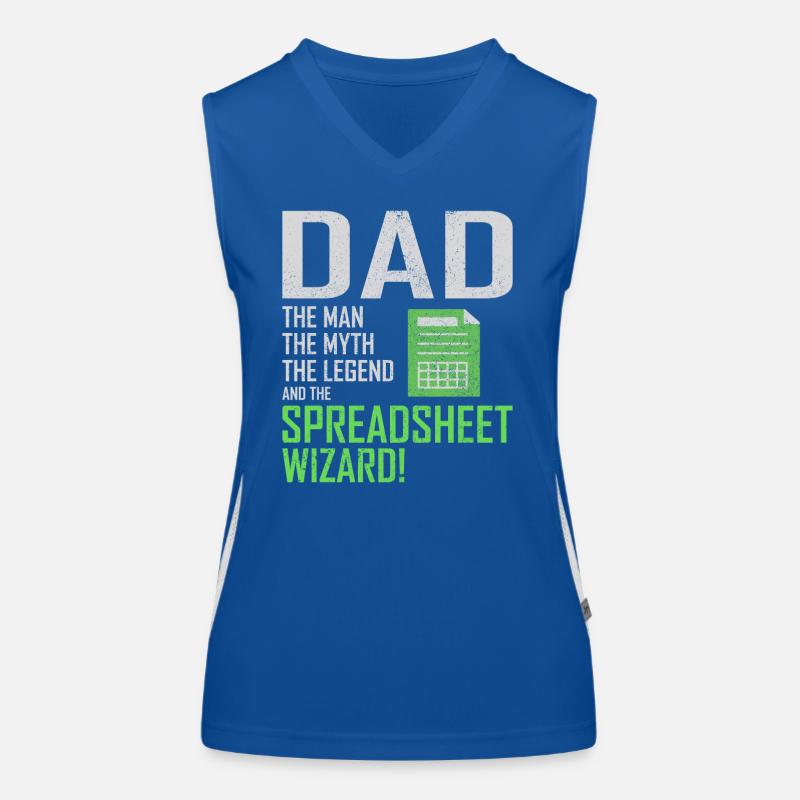 Comptable Papa Comptabilité Finance Financier Drôle Débardeur respirant contrasté Femme