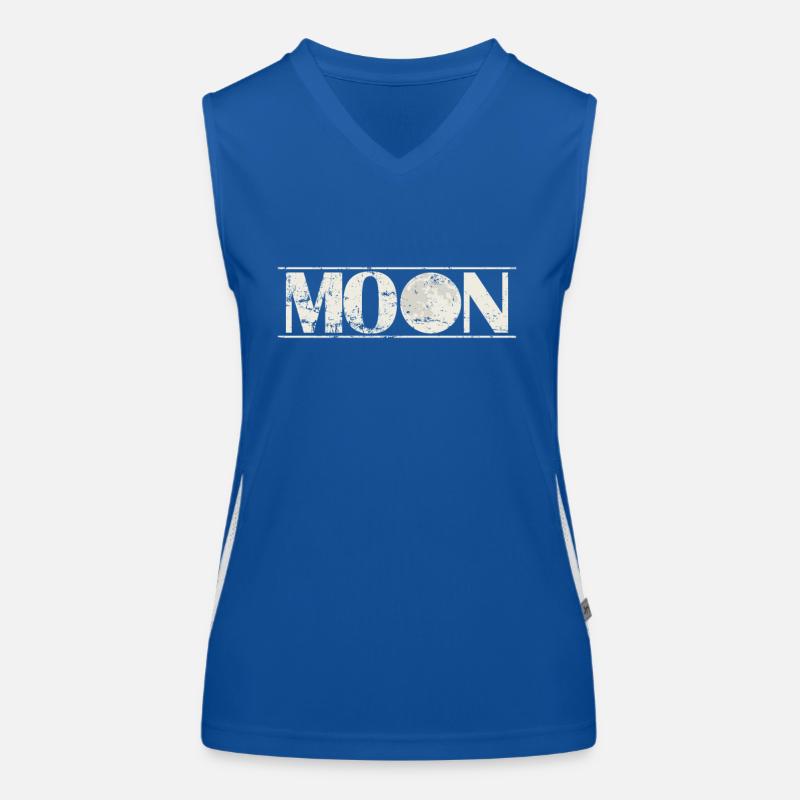 Moon Nachthimmel Funktionelles Kontrast-Tank Top für Frauen