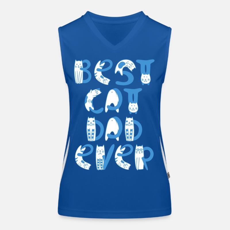 Best Cat Dad Ever Women's Functional Contrast Tank Top