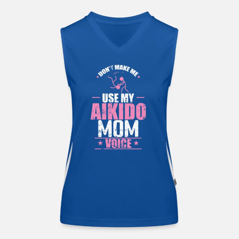 Ne me forcez pas à utiliser mon entraînement vocal de maman d’Aïkido Débardeur respirant contrasté Femme