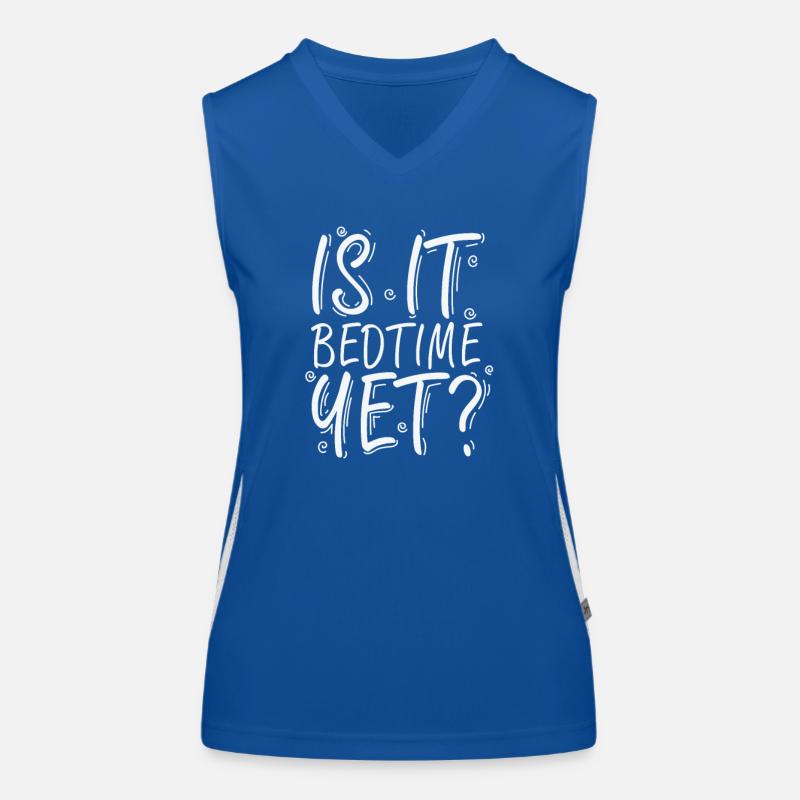 C’est déjà l’heure du coucher ? Dormir fatigué Débardeur respirant contrasté Femme