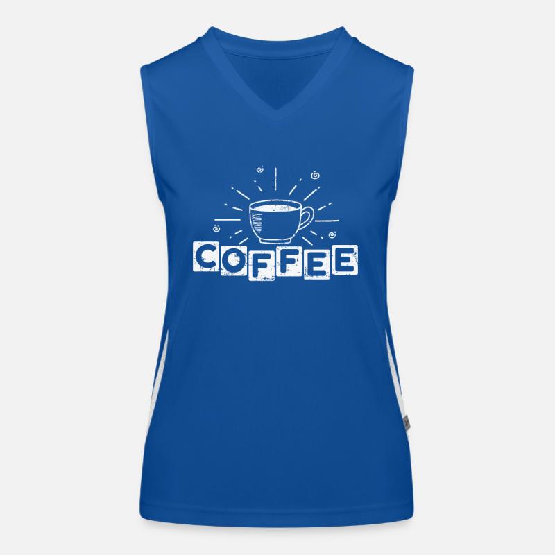 Café Caféine Café Arôme Débardeur respirant contrasté Femme