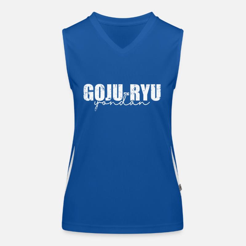 Goju-Ryu Yondan chinesische Kampfkunst Funktionelles Kontrast-Tank Top für Frauen