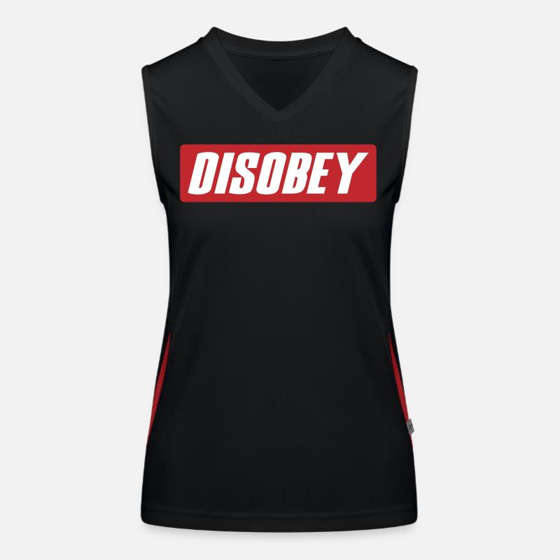 disobey | Farben änderbar Funktionelles Kontrast-Tank Top für Frauen