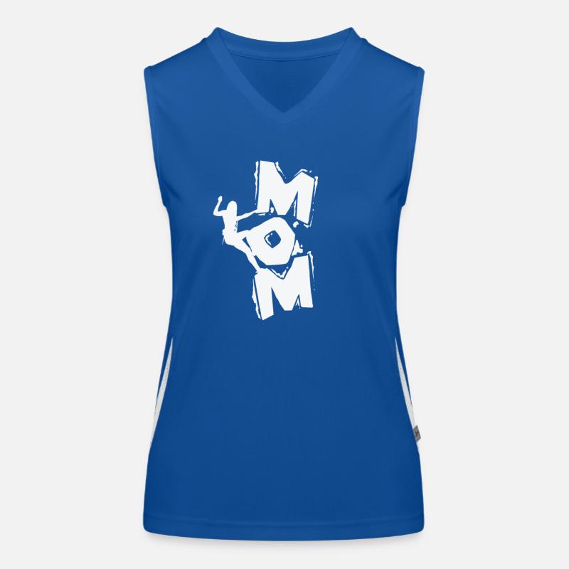 Mom Bouldern Funktionelles Kontrast-Tank Top für Frauen