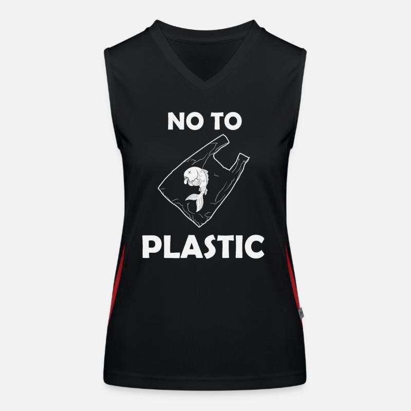 Non au plastique Débardeur respirant contrasté Femme