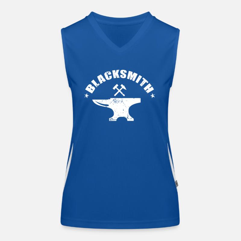 Enclume de forgeron avec marteau Débardeur respirant contrasté Femme